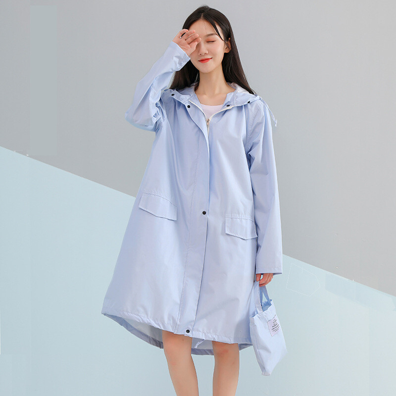 Lietui atsparus suaugusiųjų lietpaltis Moteriška striukė viso ilgio kelioninė japoniška pončas vyrams Cross Border 