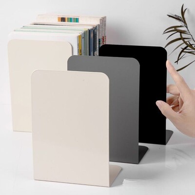 2Pcs Bookends Book Organizer Supports, Study Book Stoppers Άκρα βιβλίων για ράφια για βιβλιοθήκη Αρχική Μεταλλική βάση βιβλίων Χαρτικά