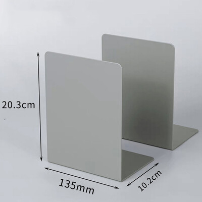 2Pcs Bookends Book Organizer Supports, Study Book Stoppers Άκρα βιβλίων για ράφια για βιβλιοθήκη Αρχική Μεταλλική βάση βιβλίων Χαρτικά