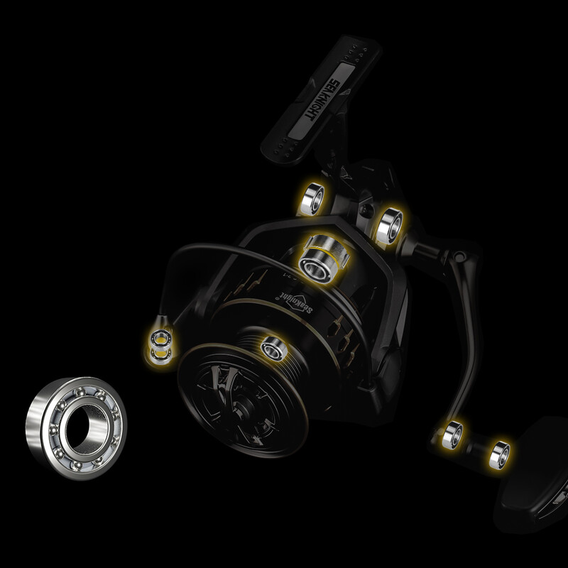 Marka SeaKnight ARCHER2 Serija 5.2:1 4.9:1 Spinning Rola MAX Drag Power 28lbs Aluminijska špula Fish Alarm Spinning Rola 2000-6000