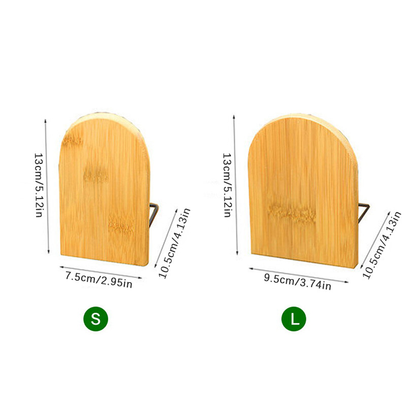 Nature Bamboo Desktop Organizer Bookends Book Ends Stovo Laikiklis Lentyna Knygų lentyna