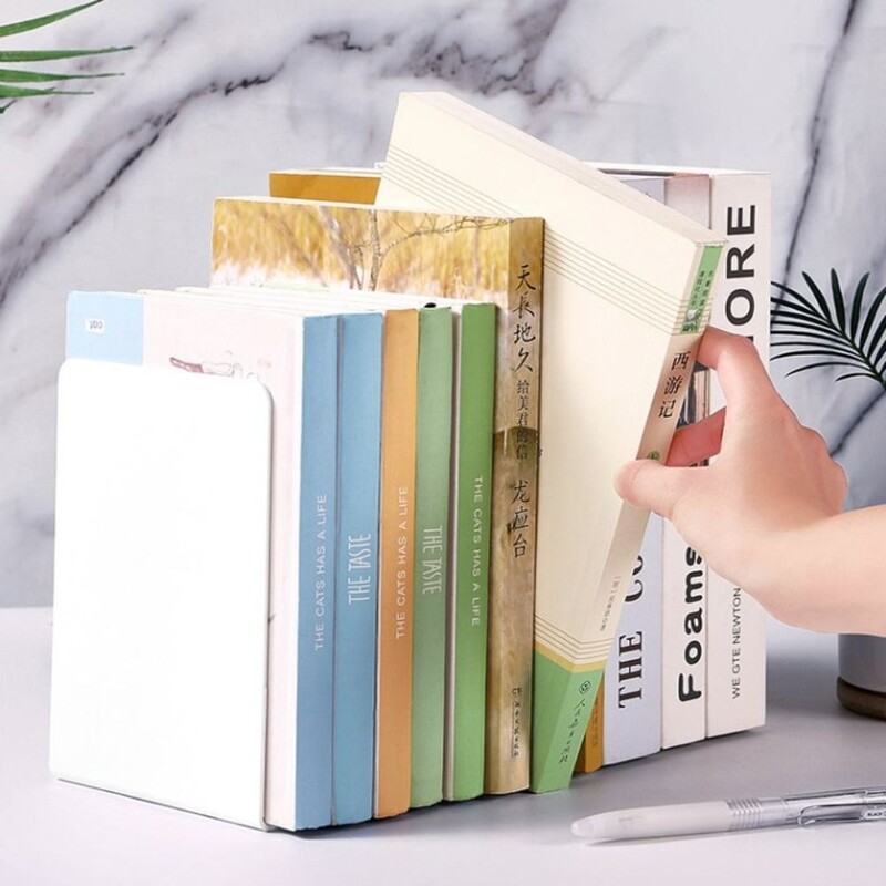 Könyvtartó L-alakú asztali könyvtartók INS tartós könyvállvány Egyszerű kijelzős könyvtartó állványos könyvespolc