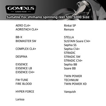 Roller Gomexus Line για Shimano Stella Twin Power Stradic Vanford Vanquish Soare Exsence Spinning Fishing Smooth αξεσουάρ