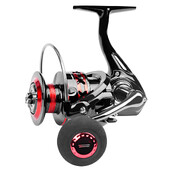 DEUKIO FS 2000-7000 seeria spinningurullid Max Drag 12kg punane must EVA nupuga metallist poolirulliga kalapüügirull merevee kalapüügiks