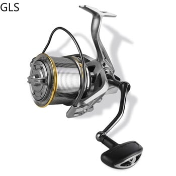 GLS New 8000 9000 10000 12000 14000 Series Long Casting Spinning Wheel 17+1BB Макара от алуминиева сплав 4.8:1 Високоскоростна риболовна макара