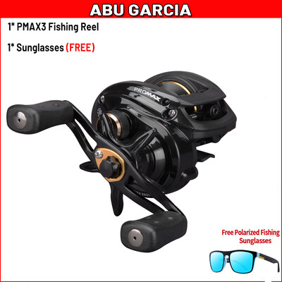 Oriģinālā Abu Garcia Brand Pro Max3 PMAX3 labās rokas ēsmas liešanas makšķerēšanas spole 8BB 7.1:1 207g bungu velcēšanas ēsmas spole