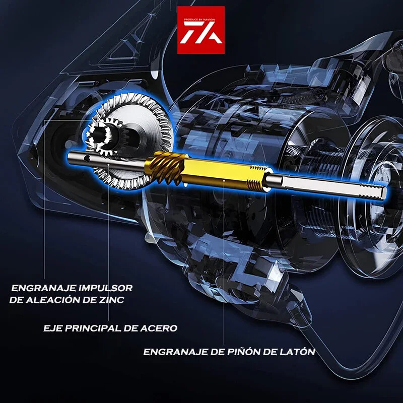 VWVIVIDWORLD,Υψηλής ποιότητας, Καρούλια για ψάρεμα θαλασσινού νερού, Διπλό καρούλι, Περιστρεφόμενο καρούλι, Εργαλείο κράματος, Καρούλι κράματος, Μεταλλικός βραχίονας, Καρούλι χύτευσης