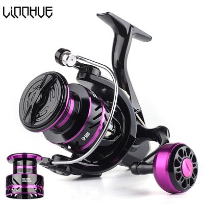 LINNHUE Fishing Reel 1000-7000 Metal Ball Grip 8kg 5,2:1 Ratio Gear Ratio High Speed Spinning Reel Carp Fishing Roels for Saltwater