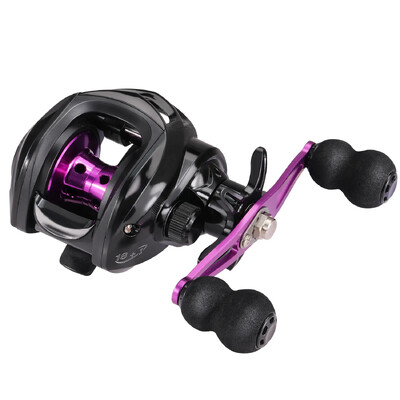 Sougayilang Purple Baitcasting horgászorsó 7,2:1 nagy sebességű áttételi arány Szupersima horgászorsó Max Drag 10 kg-os horgászorsók