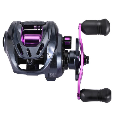 Sougayilang Purple Baitcasting horgászorsó 7,2:1 nagy sebességű áttételi arány Szupersima horgászorsó Max Drag 10 kg-os horgászorsók