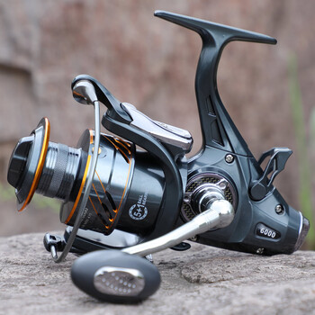 Sougayilang Carp Fishing Reel 4000 6000 Series 5+1 BB Spinning Reel 10KG Max Drag with Free Spiol Мощни риболовни принадлежности за шаран