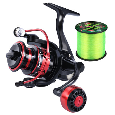 Sougayilang 12+1BB spinning õngenöör ülitugev alumiiniumpool, maksimaalne tõmbejõud 16 kg tasuta kingitus 500 m õngenöör Pesca