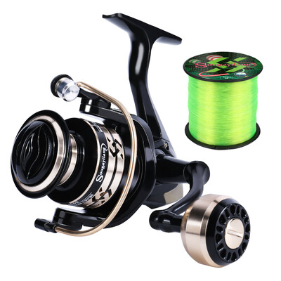 Sougayilang 12+1BB spinning õngenöör ülitugev alumiiniumpool, maksimaalne tõmbejõud 16 kg tasuta kingitus 500 m õngenöör Pesca