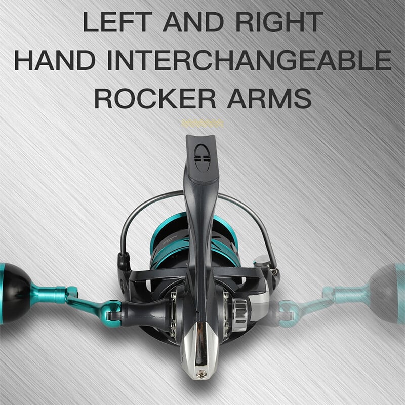 BILLINGS DK 1000–7000 sērija, 5,2:1 pārnesuma attiecība, 22 LB maksimālā vilkme, CNC metāla spole, griežamā makšķerēšanas spole, saldūdens sālsūdenim