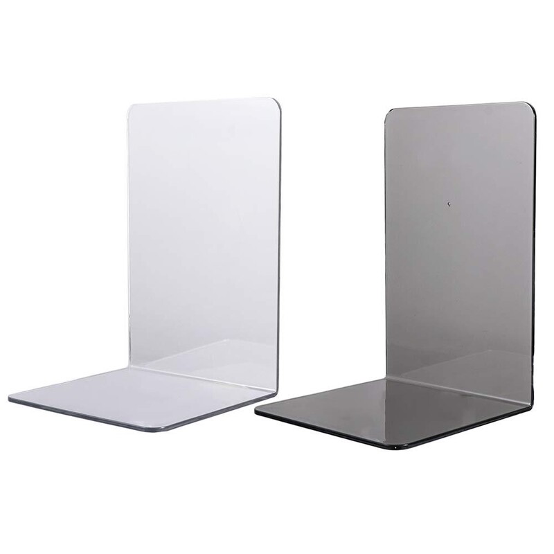Kreatív akril L alakú könyvállvány Egyszerű asztali tároló Átlátszó könyvtartó L alakú asztali rendszerező tanulói helyhez kötött