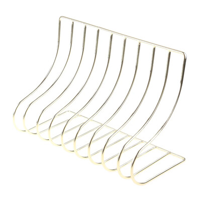 10 rácsos fájltároló polc könyvtartó állvány Nordic kovácsoltvas rendszerezőtartó otthoni irodához