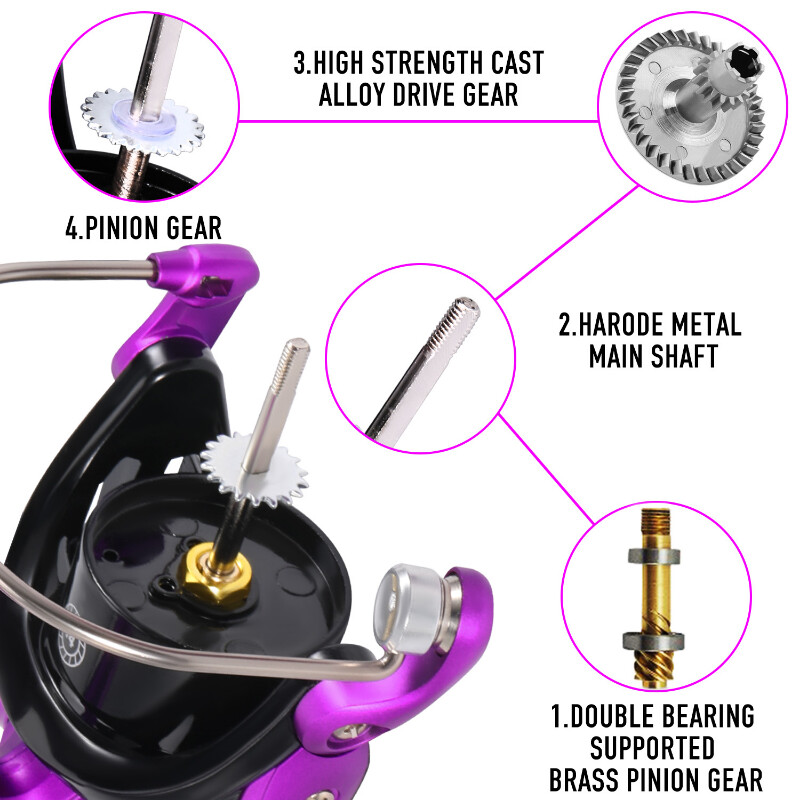 Sougayilang 1000-5000 Spinning Ribolovna rola 5,2:1 s velikim omjerom brzine Ribolovna rola 10 KG s maksimalnim otporom, pribor za pecanje šarana