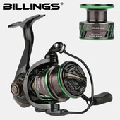 Navijak BILLINGS MK Series, prevodový pomer 6,4:1, 6+1 BB, maximálna brzda 18LB, dvojitý vlasec, prívlačový, na sladkovodný a slanovodný rybolov