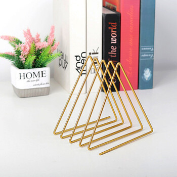 Ράφι δίσκων βινυλίου Triangle Book Holder Magzine Record Collection Αποθήκευση Ράφι Μεταλλική βάση Διακόσμηση γραφείου γραφείου σπιτιού