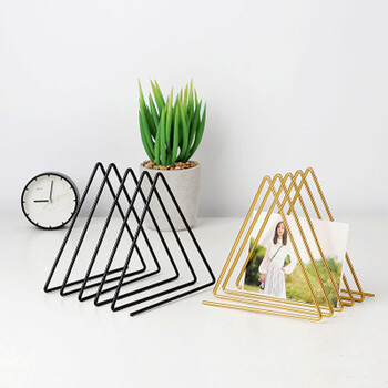 Ράφι δίσκων βινυλίου Triangle Book Holder Magzine Record Collection Αποθήκευση Ράφι Μεταλλική βάση Διακόσμηση γραφείου γραφείου σπιτιού