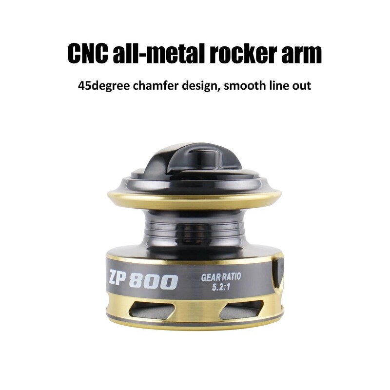 Huidiao 500 800. sērijas bezrūsas un gluds gultnis 5.2:1 makšķerēšanas spoles vilkšanas sistēma 5 kg maksimālā jaudas vērpšanas riteņa makšķerēšanas spole