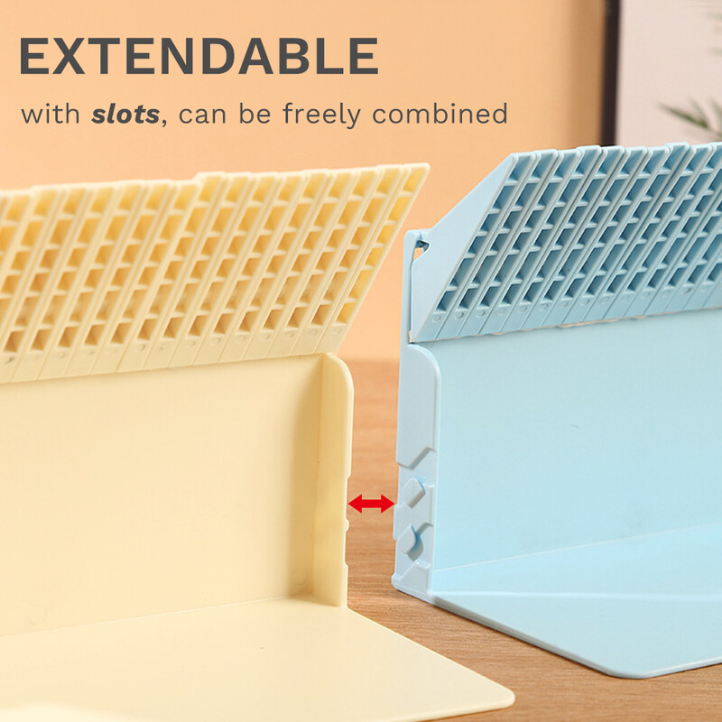 Pagarināms klavieres taustiņu plastmasas grāmatplaukts smagām grāmatām plauktiem Grāmatu plauktu turētāja failu organizētājs mājas birojam