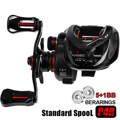 Sea.Yolo Baitcast Reel 7,2:1 Speed Ratio Metal Rocker Roll-Distance Casting Fishing Roel 5+1BB With Unloading Alarm