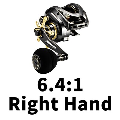 SOLOKING GKA300 Baitcasting Reel 9,5KG Drag 10 Laager 6,4 ülekandearv Lohistus Clicker Ühe jõulise käepidemega kalastusrull Baitcaster