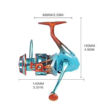 HAUT TON ICEMAN 1500S/3000S/4000L Spinning Fishing Reel 5,2:1 Αναλογία μετάδοσης 4+1BB χύτευση μεγάλων αποστάσεων 27,1-31,8Lbs Σύστημα έλξης