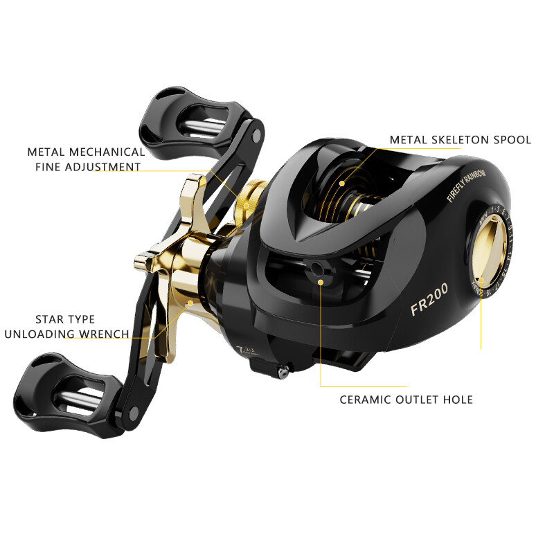 Haut Ton Plating Haut Ton Ultra Light 7.2.1 Omjer prijenosa 8 kg Max. otpor Lagani magnetski kočioni sustav od aluminija i karbonskih vlakana