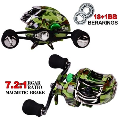 Baitcasting Reels 7:2:1 Fishing Speed Casting Reels για σολομό