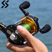 Navijak Sougayilang WA Series Trolling Fishing Reel 6+1BB Max Drag 25Kg Casting Navijak používaný na rybolov v sladkej/slanej vode De Pesca