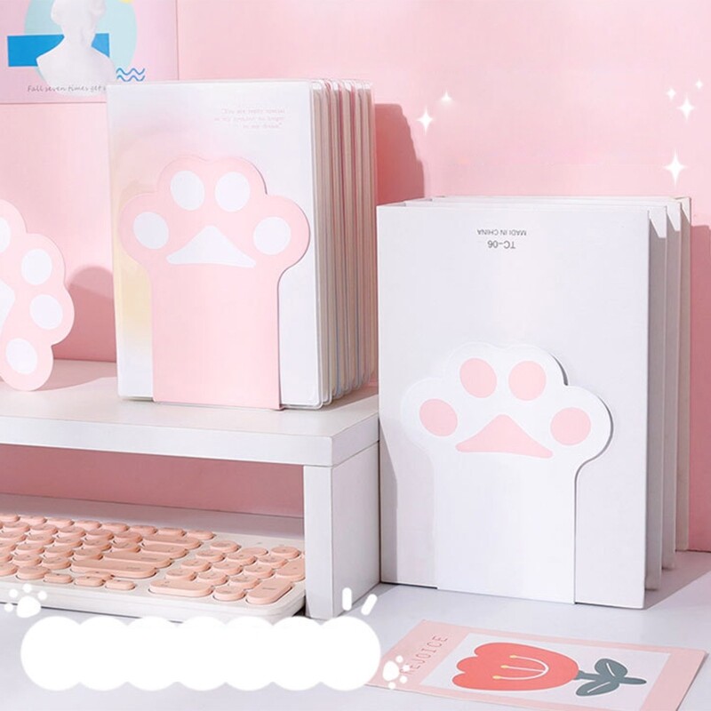 pentru Creative pentru labe de pisică Capete de cărți Stand Suport de cărți din metal Antiderapant Robuste pentru studenți Magazin Cărți Fișiere Reviste Ziar