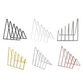 Ταξινόμηση φακέλων χωρίς ολίσθηση Επιτραπέζιο τρίγωνο Βιβλιοθήκη για συνταγές δίσκους βινυλίου Περιοδικά γραφείου Hold Heavy Books