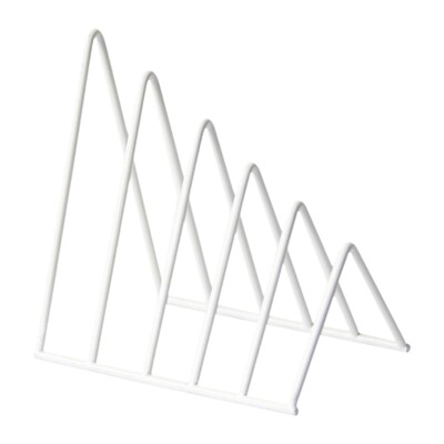 Ταξινόμηση φακέλων χωρίς ολίσθηση Επιτραπέζιο τρίγωνο Βιβλιοθήκη για συνταγές δίσκους βινυλίου Περιοδικά γραφείου Hold Heavy Books