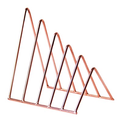 Ταξινόμηση φακέλων χωρίς ολίσθηση Επιτραπέζιο τρίγωνο Βιβλιοθήκη για συνταγές δίσκους βινυλίου Περιοδικά γραφείου Hold Heavy Books