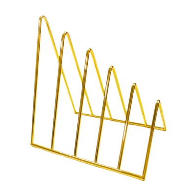 Ταξινόμηση φακέλων χωρίς ολίσθηση Επιτραπέζιο τρίγωνο Βιβλιοθήκη για συνταγές δίσκους βινυλίου Περιοδικά γραφείου Hold Heavy Books