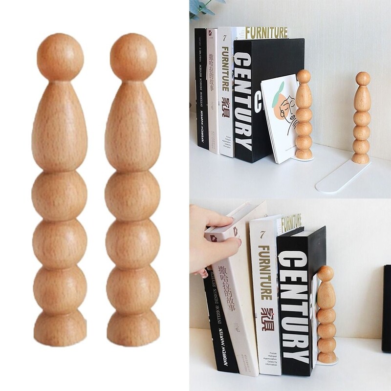 Suport de cărți de birou din lemn îngroșat Suport de afișare în minimalism Sortator de fișiere de birou, simplu, durabil, organizator de raft pentru articole de papetărie