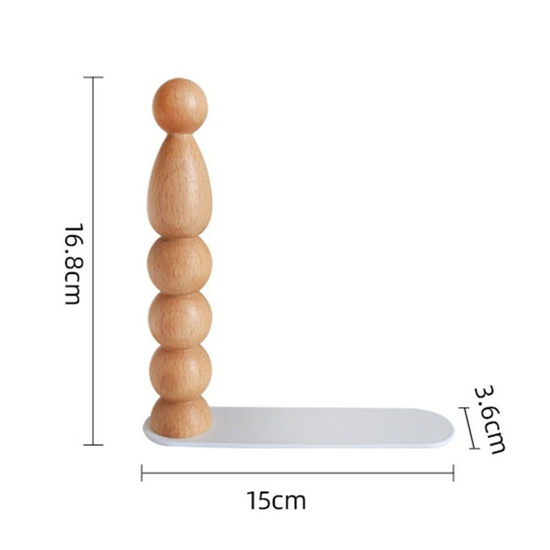 Suport de cărți de birou din lemn îngroșat Suport de afișare în minimalism Sortator de fișiere de birou, simplu, durabil, organizator de raft pentru articole de papetărie