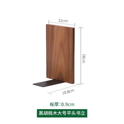 1 τμχ Βιβλιοθήκες από ξύλο καρυδιάς σε σχήμα L Οργανοθήκη γραφείου Επιτραπέζια βιβλιοθήκη Σχολική γραφική ύλη Αξεσουάρ γραφείου Nature Wood Stand βιβλίου