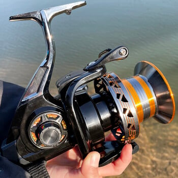 Риболовна макара 12000 10000 9000 Metail line cup 30KG Max Drag Shot Long Shot Saltwater Spinning Reel Coil