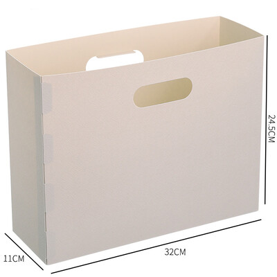 Radošs saliekams uzglabāšanas grozs Grāmatu galds Kastes glabāšana Galddatora organizācija Biroja studentu failu glabāšanas kaste Grāmatu turētājs Grāmata Atpakaļ