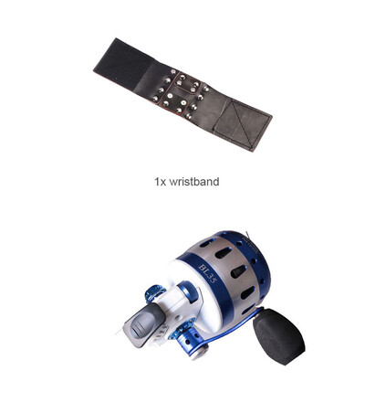 Mulinetă Spincast de pescuit BL35 6+1BB Bobină metalică închisă Slingshot Trage pește în aer liber cu brățară 5# linie PE 55M