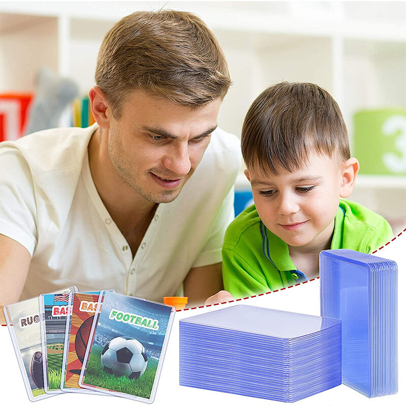 35PT Top Loader Suport de protecție transparent pentru carduri de tranzacționare Topload Suport de plastic dur pentru mâneci pentru carduri de baseball, carduri sportive