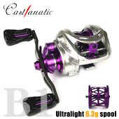 Castfanatic B1 157g Ultralight BFS FINESSE Baitcasting Mulinet 6.3g Bobina Baitcaster Bobina de pescuit Accesoriu pentru Pastrav Ajing Mulinet