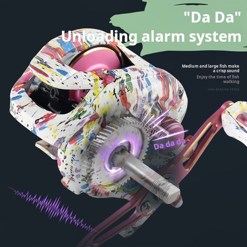 Mulinetă de pescuit cu momeală ultra netedă, 8 kg, tragere maximă 7,2: 1, cupă de linie metalică cu viteză mare, roată de jig de mare pentru somn, bas, crap