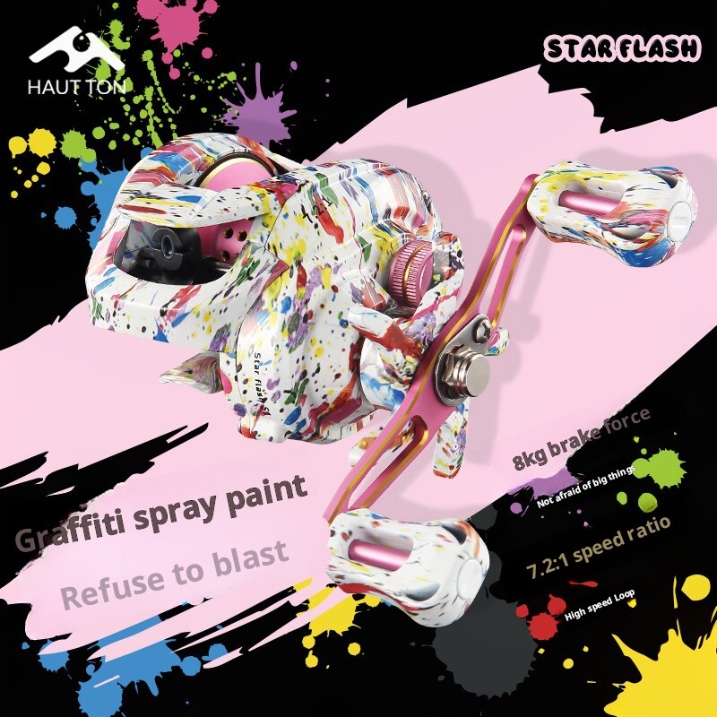 Mulinetă de pescuit cu momeală ultra netedă, 8 kg, tragere maximă 7,2: 1, cupă de linie metalică cu viteză mare, roată de jig de mare pentru somn, bas, crap