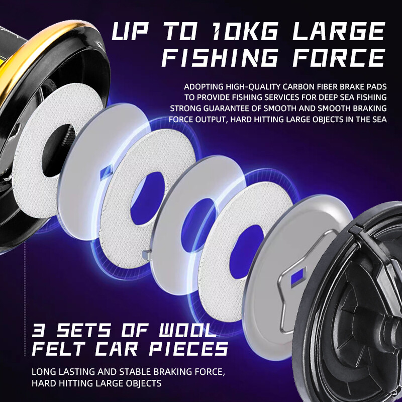 BEARKING B-Hawk 5+1BB Mulinetă de pescuit rezistentă la apă sărată Max Drag 10kg 3000-6000 9+1BB Mulinetă de pescuit Spinning Pesca Accesorii