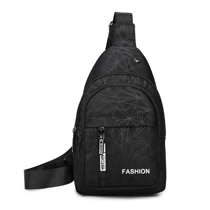 Didelės talpos vyriškas krepšys ant peties Aukštos klasės vyriškas krūtinės krepšys Korėjietiško stiliaus kasdienis universalus krūtinės krepšys 