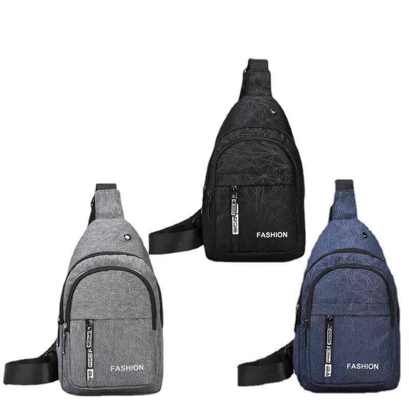 Didelės talpos vyriškas krepšys ant peties Aukštos klasės vyriškas krūtinės krepšys Korėjietiško stiliaus kasdienis universalus krūtinės krepšys 